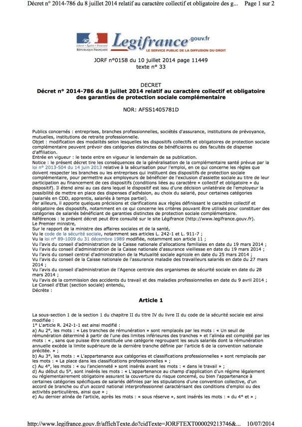 Décret-n° 2014-786-du-8-juillet-2014 - visualisation et impression de l'intégralité de l'article en PDF